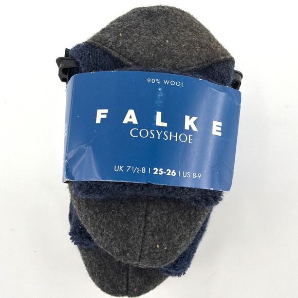 Falke Toddler Dark Blue Cosyshoe Slippers Size 8-9 - Picture 3 of 9